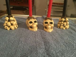 Skull Candle Holders