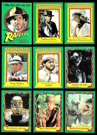 1981 Topps Raiders Of The Lost Ark Trading Card Set 1 - 88 Non - Sport