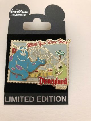 Disney Pin Wish You Were Here Caifornia Screaming Mike And Sulley Le 1000