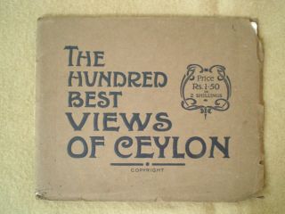 The Hundred Best Views Of Ceylon Victorian Album