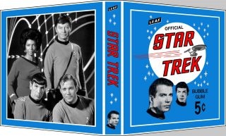 Star Trek Series Custom 3 - Ring Binder Album For 1967 Leaf Trading Cards