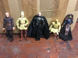 5 X Vintage Star Wars Action Figures As Pictured Collectables Bundle