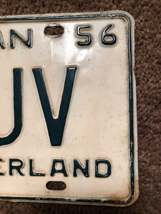 1956 Michigan Ham Radio License Plate 4