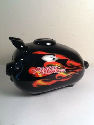 Vintage Harley Davidson Hog Gas Tank Pig Piggy Penny Still Bank