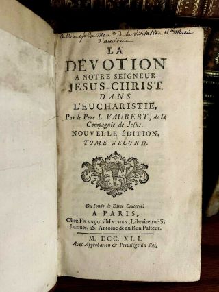 1741 The Devotion To Our Lord Jesus Christ In Eucharist