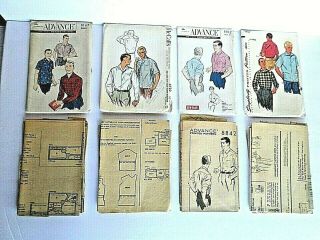 Vintage Mens Skirt Patterns Advance 8167 & 8842,  Mccall 