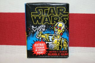1977 Topps " Star Wars " Series 1 Wax Pack 270