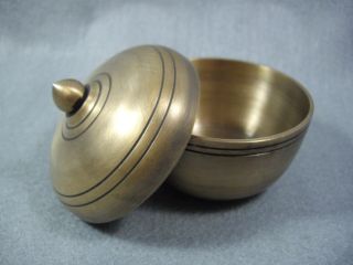 Antique Vintage Bowl Container Brass Small Decorative Jewelry Box Gift Thailand.