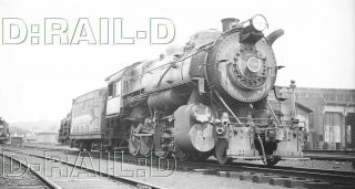 9c999c Neg/rp 1940s/50s Pennsylvania Railroad 2 - 8 - 0 Locomotive 9936