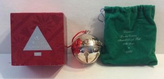 1997 Wallace Annual Silver Plate Bell Christmas Ornament