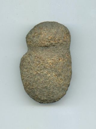 Indian Artifacts - Weathered 3/4 Groove Granite Axe