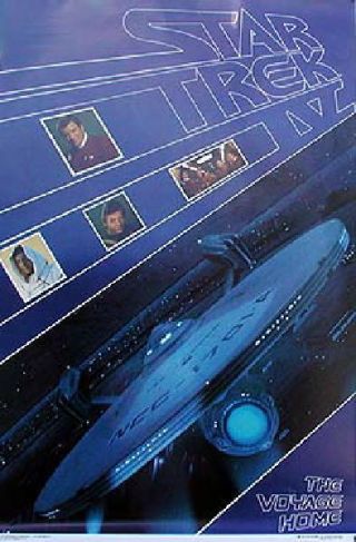 Star Trek Iv: The Voyage Home Movie Enterprise Poster