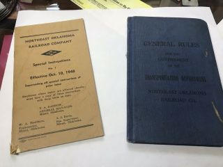 Northeast Oklahoma Railroad Rules And Special Instruction Books