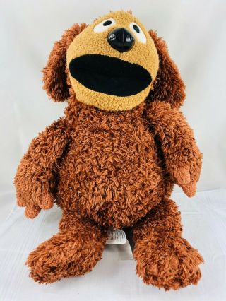 Disney Store Rowlf Muppets Most Wanted 17 " Brown Dog Plush Stuffed Animal