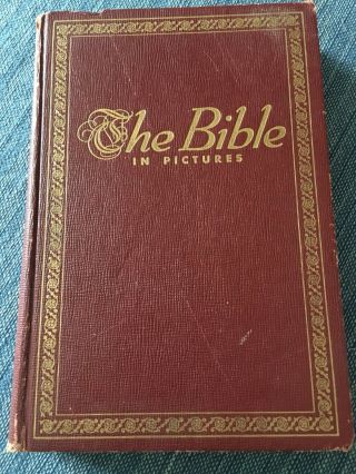" The Bible In Pictures " Vintage 1952 Greystone Press Edition