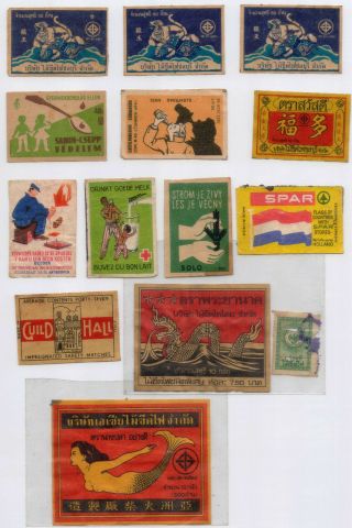 Old Match Box Labels
