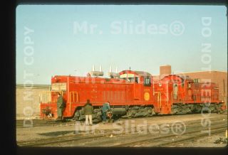 Duplicate Slide Kcs Kansas City Southern Matched Red Paint Nw2 1219 & Alco Rs1