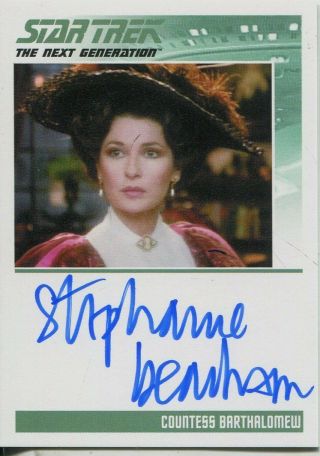 Star Trek Tng Portfolio Prints Series 2 Autograph Stephanie Beacham