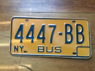 4447 - Bb= York License Plate Bus Pre - Owned Us,