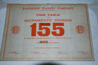 Southern Pacific,  Sacramento Division,  No.  155,  December 13,  1936