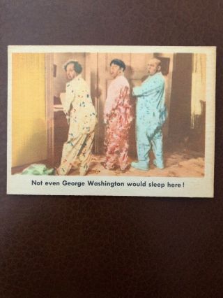 1959 Fleer Three Stooges 23 Not Even George Washington Ex/mint - Sweet Card