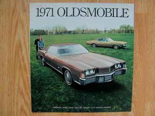 1971 Oldsmobile Sales Dealer Brochure Advertisment Full 15 Pg Model Guide