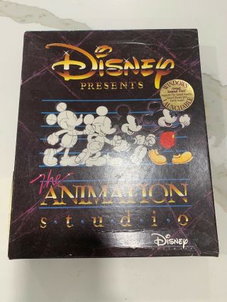 Disney Presents The Animation Studio Pc Software Vintage Collectible
