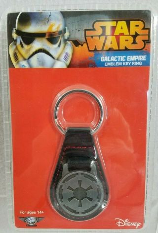 Star Wars Galactic Empire Imperial Insignia Emblem Key Chain Ring Fob