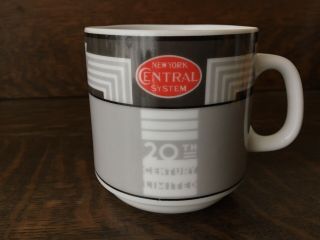 Vtg Ny Central 20th Century Limited Trains Railroad Cup Mug