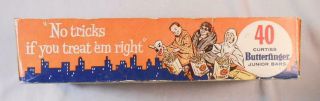 Vintage Curtiss Butterfinger Junior Bars Candy Box - Halloween Trick Or Treaters