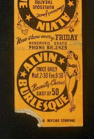 1940s Alvin Burlesque Beauty Chorus Cast Of 50 Sexy Strippers Minneapolis Mn Mb