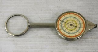 Vintage 1960s Opisometer Compass Magnifier Map Measuring Instrument Germany