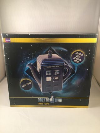 Doctor Who Tardis Ceramic Teapot Officially Licensed Dr Bbc