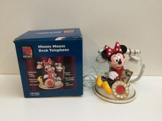 Disney Talking Telemania Minnie Mouse Desk Telephone