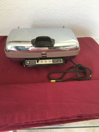 Vintage General Electric Ge Automatic Grill/waffle Baker Maker 14g44t