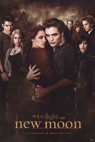 Twilight Moon Cullen Cast 24x36 Movie Poster Robert Pattinson Kris Stewart