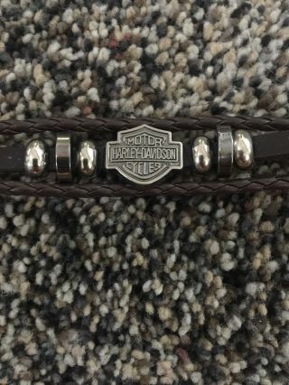 Harley Davidson Womens Leather Bracelet