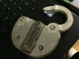 Antique Adlake Chicago Rock Island Pacific Crpi Lock,  Chain And More.  Cp