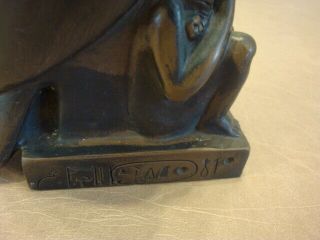Vintage AGI Artisans Guild International EGYPTIAN FALCON GODDESS STATUE Figurine 4