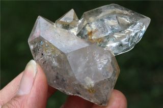 77g Natural Tibetan Unique Skeletal Quartz Crystal Double Terminating Specime