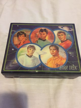 Vintage 1991 Star Trek Crew Jewelry Music Box Limited Edition With 333