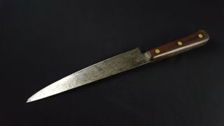 Vintage Carbon Steel Kitchen Chef Knife 8.  5” Proedge Knife Co