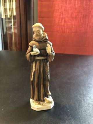 Vintage St.  Francis Of Assisi Religious Catholic Statue