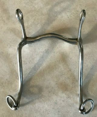 5 " Low Port Stainlrss Steel Gaited Walking Horse Bit With 6  S " Shanks 34