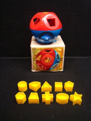 Rare Complete Set Of 10 Shapes Tupperware Shape - O Ball Toy Shape Sorter