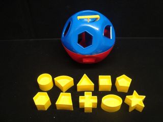 RARE Complete Set of 10 Shapes Tupperware Shape - O Ball Toy Shape Sorter 2