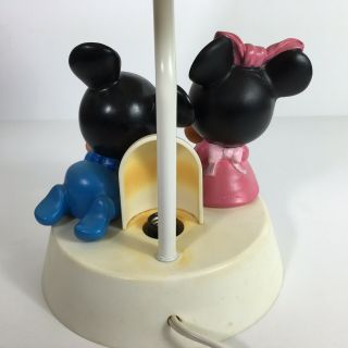 Vintage 1984 Walt Disney Baby Mickey Minnie Mouse Nursery Lamp Night Light 5
