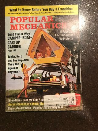 Popular Mechanics - February,  1970 Back Issue
