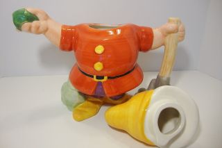 Treasure Craft Disney Snow White Doc Dwarf Porcelain Teapot 5