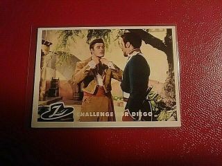 1958 Topps Zorro 22 Challenge For Diego Disney Products Nmmt -